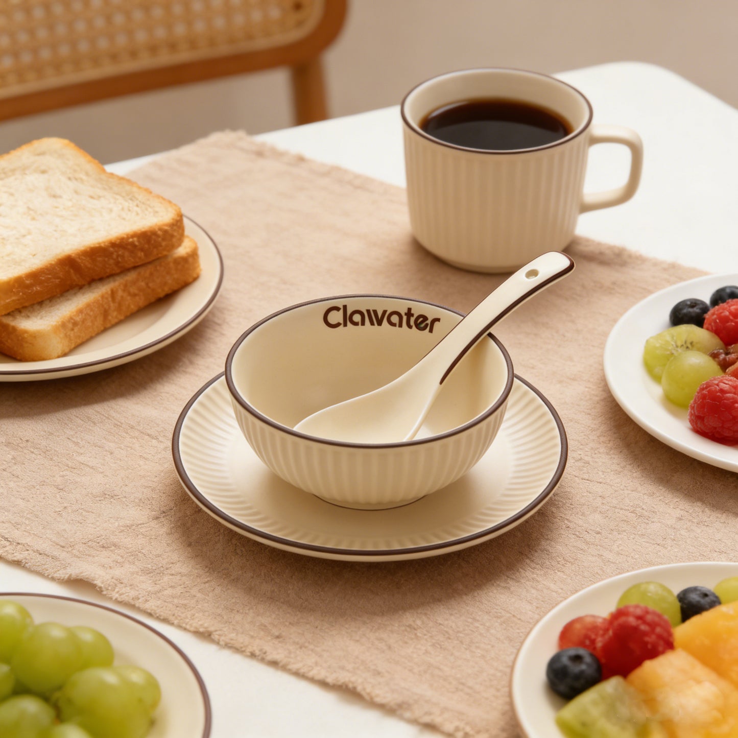【Clawater Ceramic Tableware Set】—— A Blend of Elegance & Practicality for Daily Dining