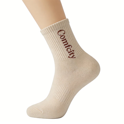 【Comfcity Ribbed Crew Socks】—— Your All-Day Comfort & Casual Style Essential