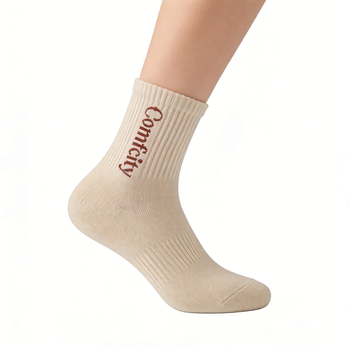 【Comfcity Ribbed Crew Socks】—— Your All-Day Comfort & Casual Style Essential