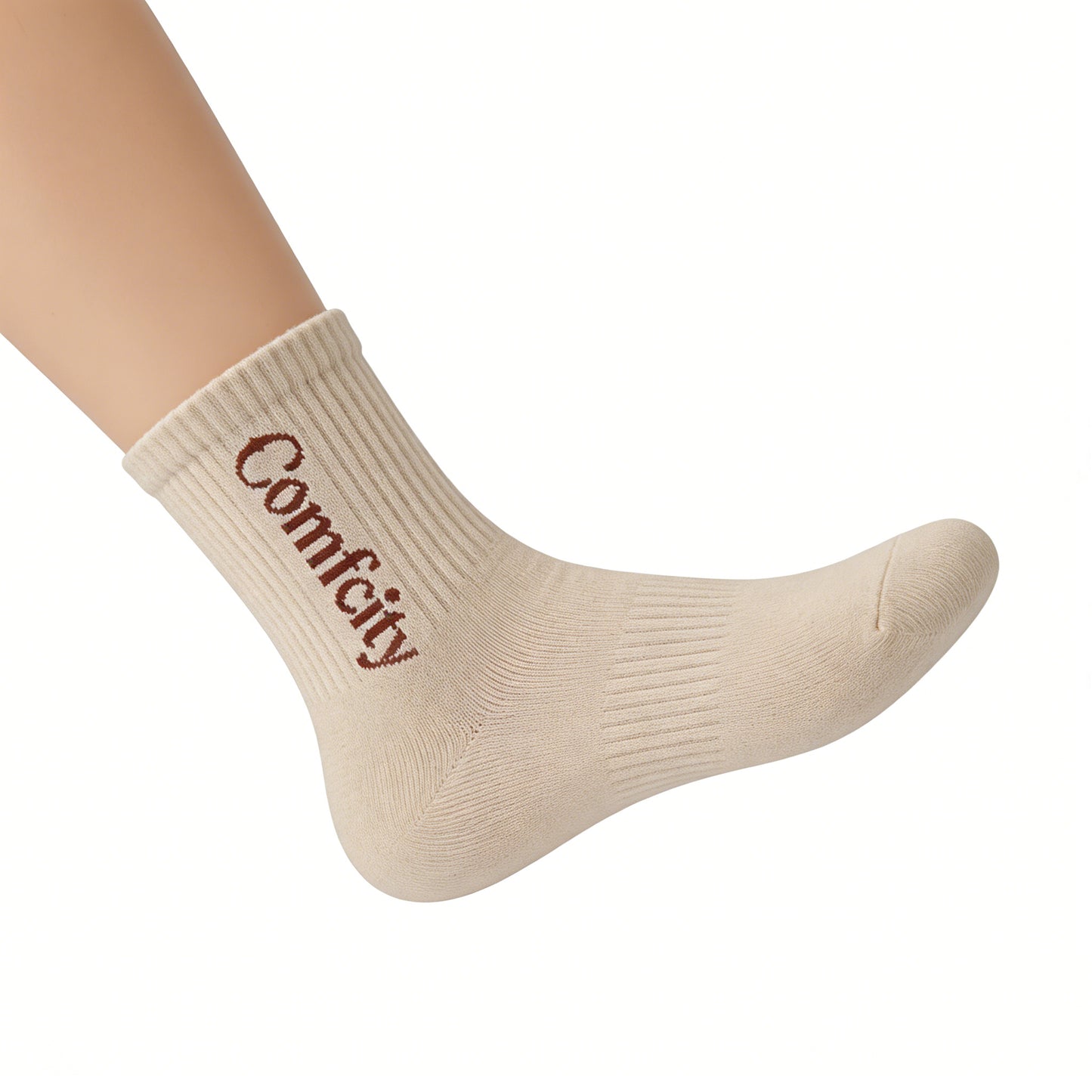 【Comfcity Ribbed Crew Socks】—— Your All-Day Comfort & Casual Style Essential