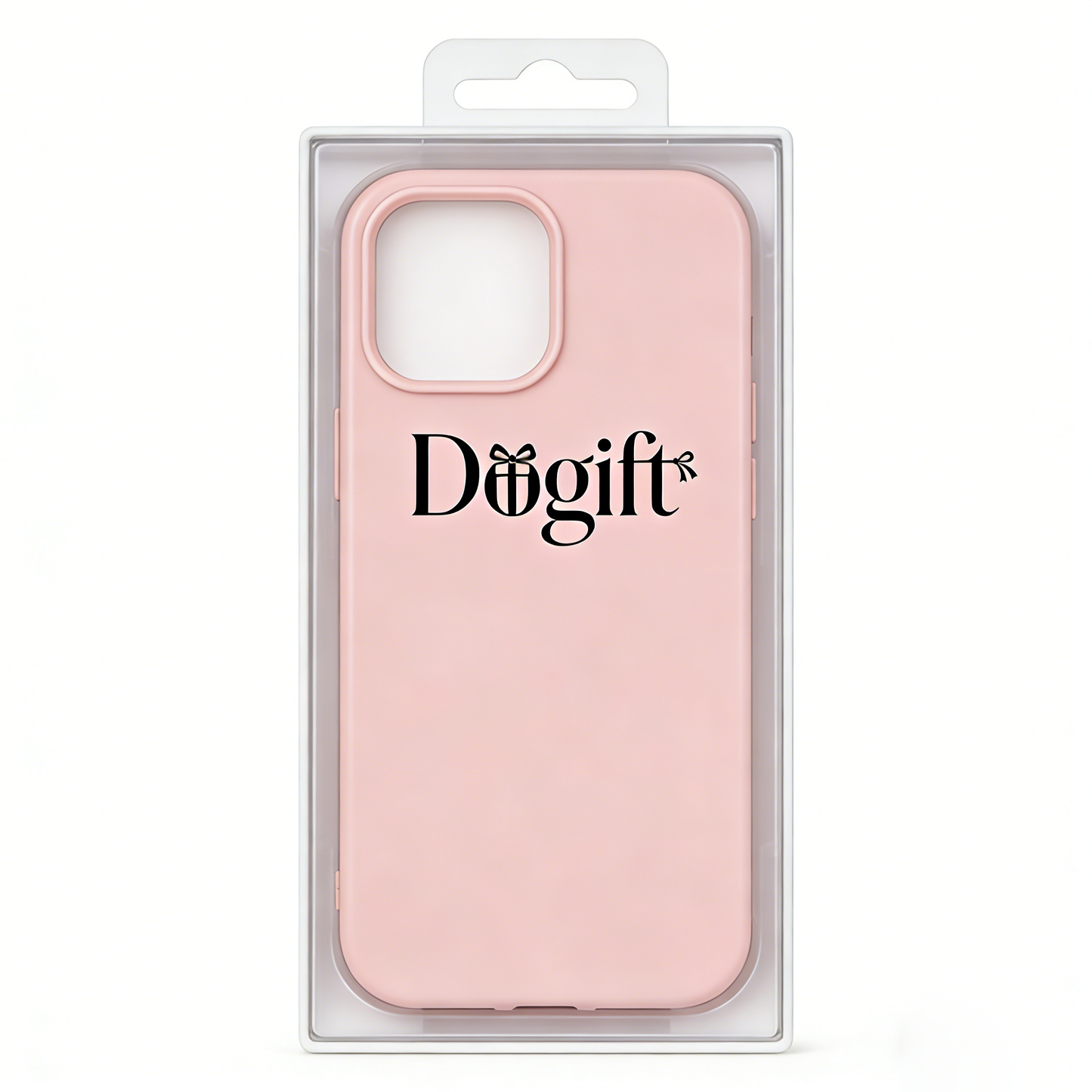 Dogift Cute Silicone Phone Case, Shockproof Soft Liquid Silicone Cover with Microfiber Lining, Slim Protective Case with Elegant Logo Design, Compatible