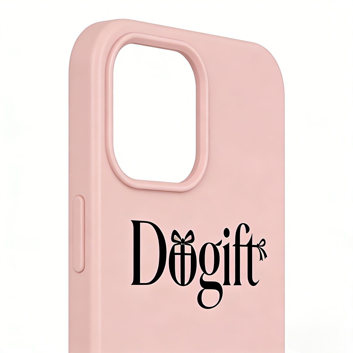 Dogift Cute Silicone Phone Case, Shockproof Soft Liquid Silicone Cover with Microfiber Lining, Slim Protective Case with Elegant Logo Design, Compatible