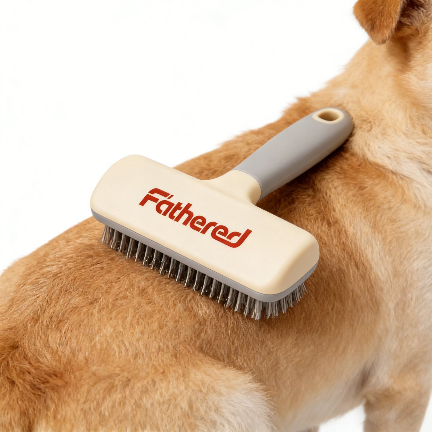 【Fathered Pet Slicker Brush】—— Gentle & Efficient Grooming for Happy Pets