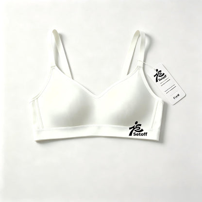 Setoff Seamless Ice-Feel Women Underwear, Wire-Free Soft Shaping Everyday Innerwear with Adjustable Straps, Breathable Comfort Lingerie for Daily & Sports Wear