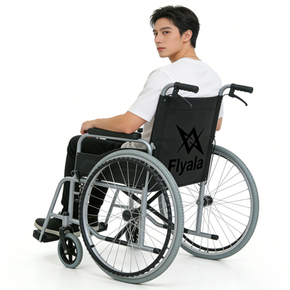 【Flyala Manual Wheelchair】—— Reliable Mobility Solution for Daily Comfort & Independence
