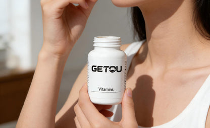 GETOU Daily Multivitamin Tablets, Premium Nutritional Formula for Immune Support & Energy Boost, Easy-to-Swallow Compact Tablets with Secure Screw-Top Lid, Essential Vitamin Supplement for Adults, Busy Professionals & Fitness Enthusiasts