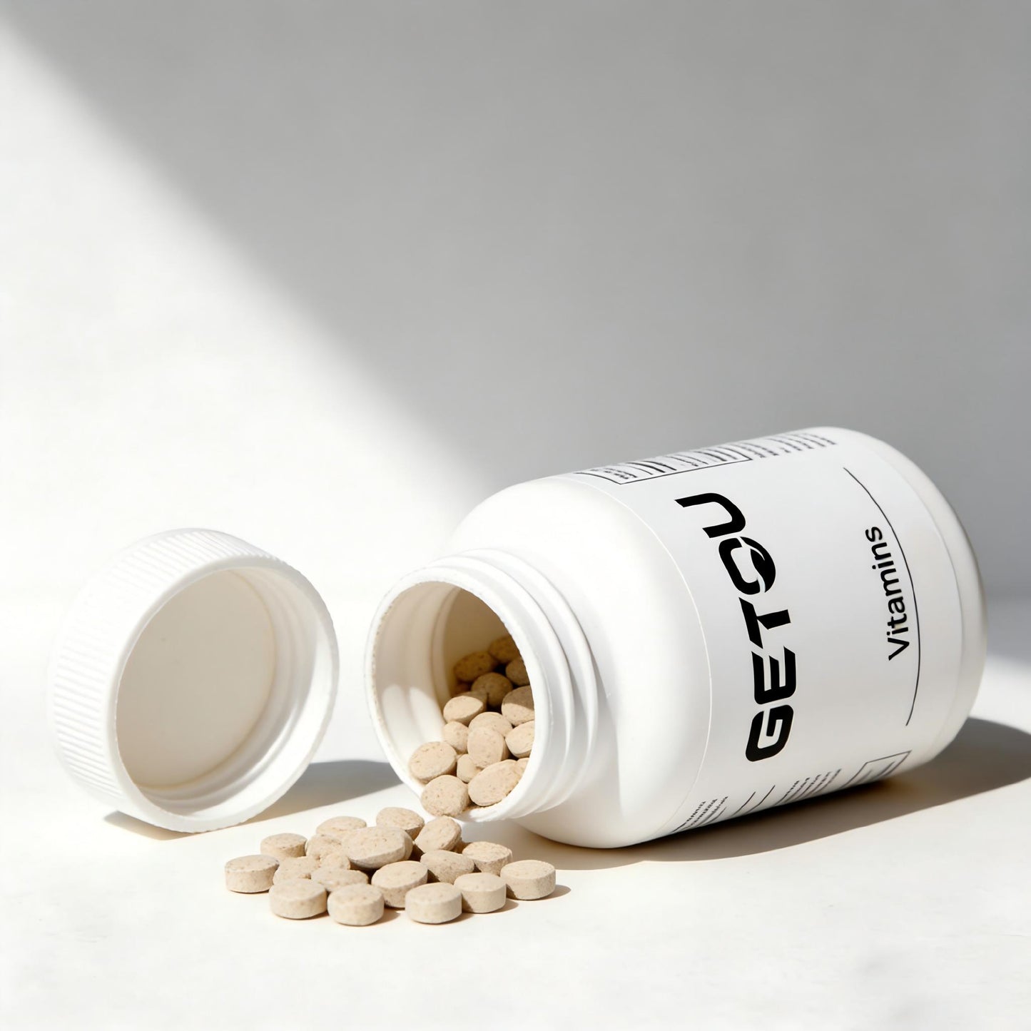 GETOU Daily Multivitamin Tablets, Premium Nutritional Formula for Immune Support & Energy Boost, Easy-to-Swallow Compact Tablets with Secure Screw-Top Lid, Essential Vitamin Supplement for Adults, Busy Professionals & Fitness Enthusiasts