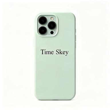 Time Skey Liquid Silicone Phone Case Compatible with iPhone Pro Max, Matte Soft Shockproof Protective Cover, Raised Camera & Screen Protection, Slim Anti-Fingerprint Mint Green Mobile Phone Shell
