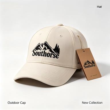 Southhorse Vintage Mountain Graphic Baseball Hats, Breathable Cotton Adjustable Dad Hats, Curved Brim Outdoor Sun Hats Casual Sports Hats for Men Women
