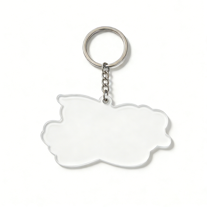 Latelove Acrylic Keychain, Cute Letter Key Ring for Women, Durable Bag Charm Key Holder for Car Keys, Backpack, Purse, Gift for Her