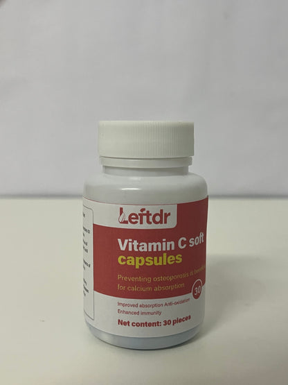 【Leftdr Vitamin C Soft Capsules】—— Gentle Nutritional Support for Immunity & Bone Health