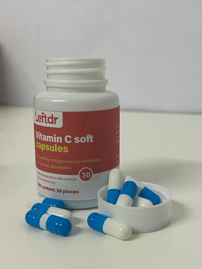 【Leftdr Vitamin C Soft Capsules】—— Gentle Nutritional Support for Immunity & Bone Health