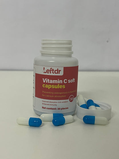 【Leftdr Vitamin C Soft Capsules】—— Gentle Nutritional Support for Immunity & Bone Health