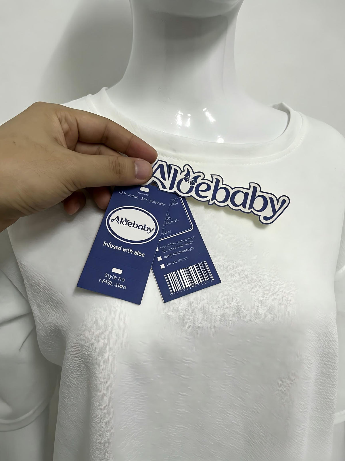 [Aloebaby Tee-shirts]- Minimalist Solid Color Crew Neck T-Shirt - Versatile Casual Basic