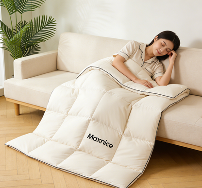 【Maxnice Down Quilt】—— Cloud-Like Warmth & Minimalist Elegance for Restful Sleep