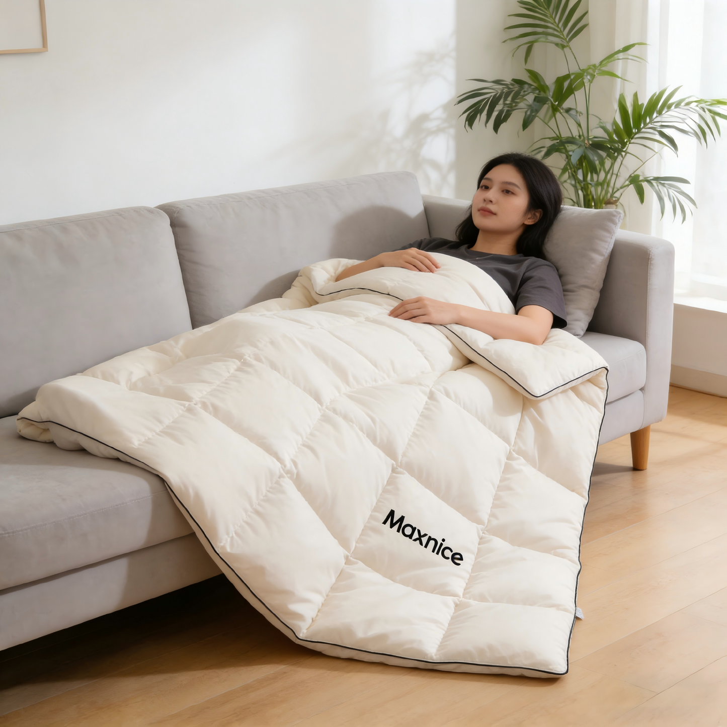 【Maxnice Down Quilt】—— Cloud-Like Warmth & Minimalist Elegance for Restful Sleep