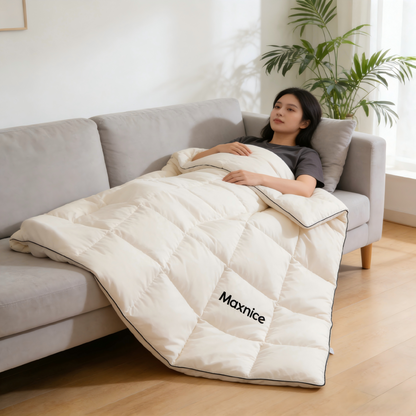 【Maxnice Down Quilt】—— Cloud-Like Warmth & Minimalist Elegance for Restful Sleep
