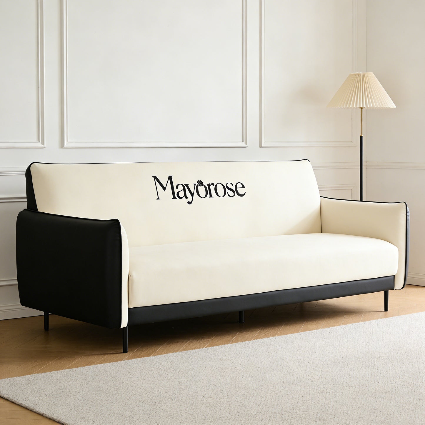 【Mayorose Two-Tone Convertible Sofa Bed】—— Ideal Blend of Modern Aesthetics & Versatile Functionality