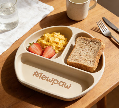 Mewpaw Silicone Divided Dining Plate —— Safe & Practical Choice for Family Meals