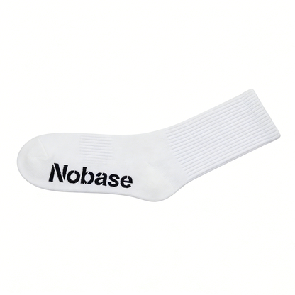 【Nobase Mid-Calf Ribbed Socks】—— Minimalist Style & All-Day Comfort
