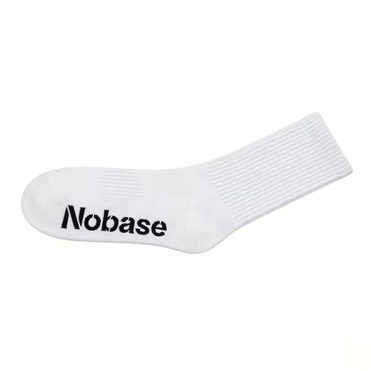 【Nobase Mid-Calf Ribbed Socks】—— Minimalist Style & All-Day Comfort