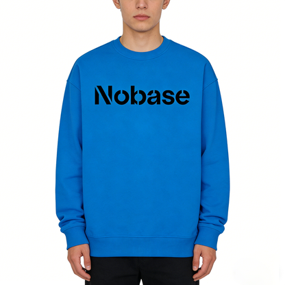 【Nobase Hollow Lettering Crew Neck Sweatshirt】—— Bold Style & Everyday Comfort