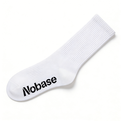 【Nobase Mid-Calf Ribbed Socks】—— Minimalist Style & All-Day Comfort