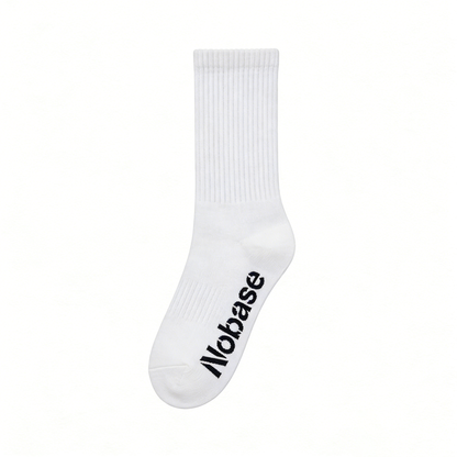 【Nobase Mid-Calf Ribbed Socks】—— Minimalist Style & All-Day Comfort