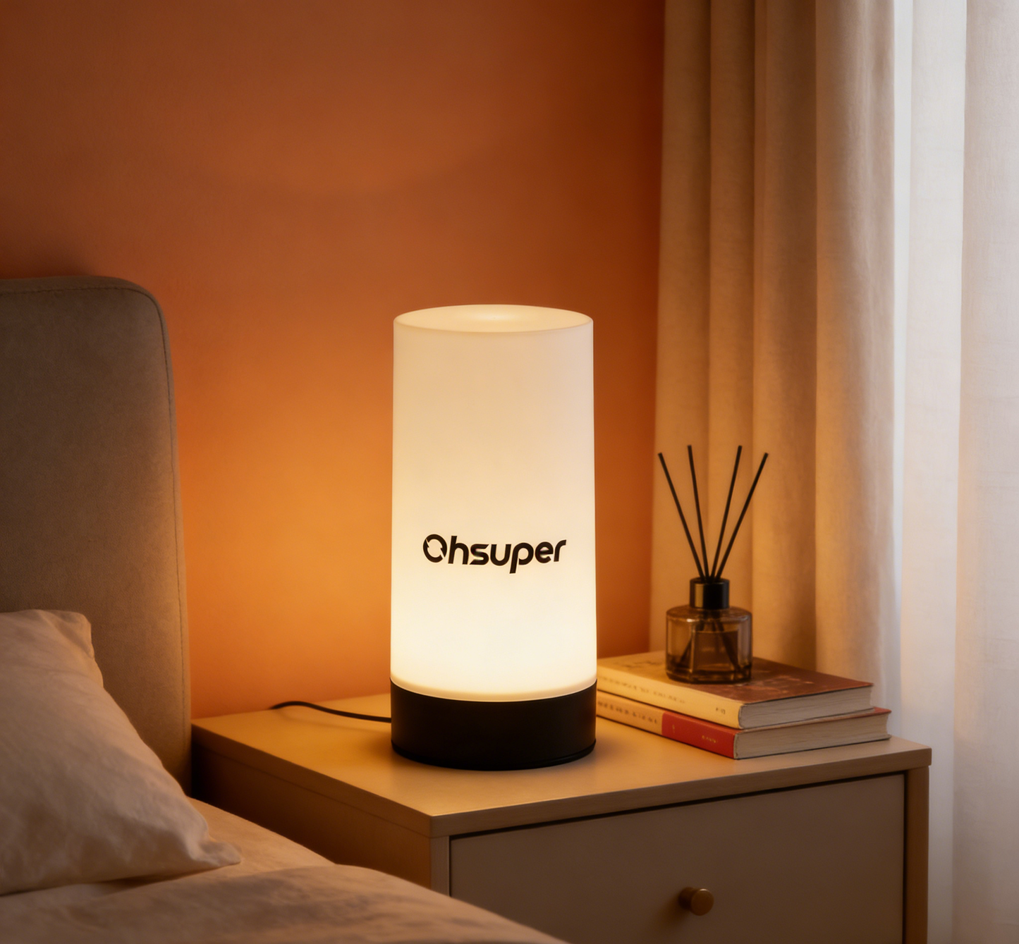 Ohsuper Minimalist Soft Glow Table Lamp