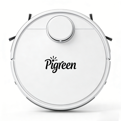 Pigreen Smart Robotic Vacuum Cleaner, LiDAR Navigation, 3000Pa Strong Suction, Self-Charging, App & Voice Control, Perfect for Pet Hair, Hard Floors & Carpets