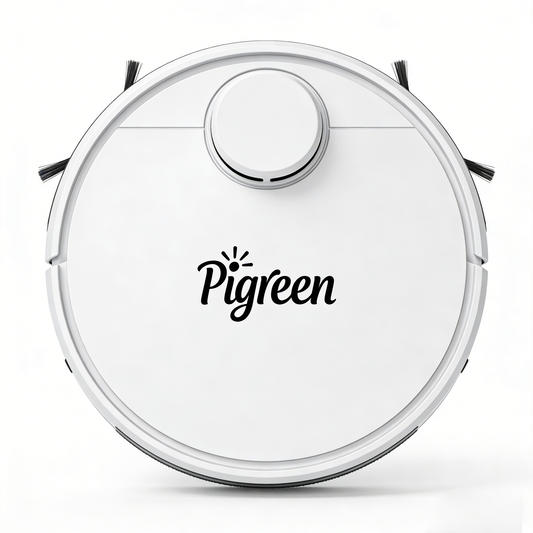 Pigreen Smart Robotic Vacuum Cleaner, LiDAR Navigation, 3000Pa Strong Suction, Self-Charging, App & Voice Control, Perfect for Pet Hair, Hard Floors & Carpets