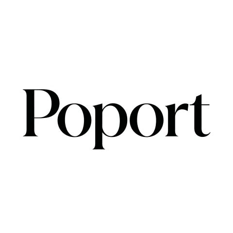 Poport Square Decorative Throw Pillow, Soft Linen-Texture Accent Pillow for Couch Sofa Bed