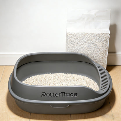 【PotterTrace Cat Litter Pan】—— Hygienic & User-Friendly Toilet Solution for Cats