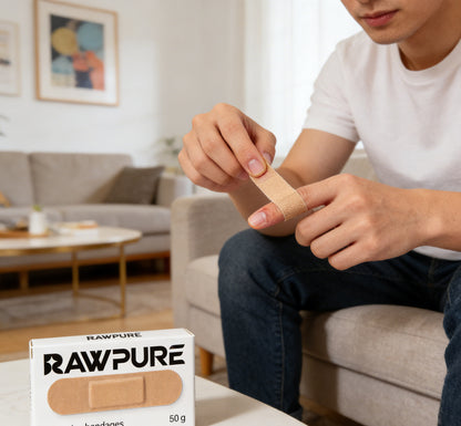 【RAWPURE Adhesive Bandages】—— Gentle & Reliable Protection for Minor Wounds