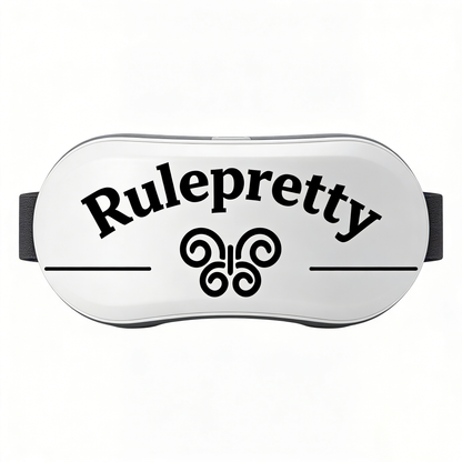 Rulepretty Eye Massager with Heat, Rechargeable Eye Therapy Massager for Migraine Relief, Dry Eyes, Eye Strain, Improve Sleep, Ideal Gift