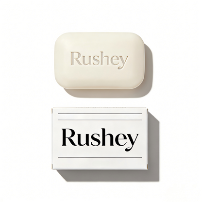 Rushey Luxury Perfumed Bar Soap, Gentle Hydrating Cleansing Soap for Body & Face, Long-Lasting Fragrance, Vegan & Cruelty-Free for All Skin Types