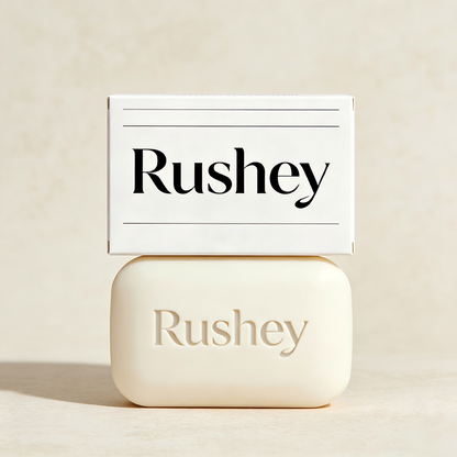 Rushey Luxury Perfumed Bar Soap, Gentle Hydrating Cleansing Soap for Body & Face, Long-Lasting Fragrance, Vegan & Cruelty-Free for All Skin Types