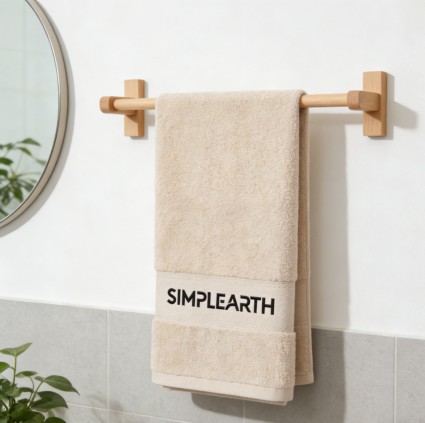 【SIMPLEARTH Premium Cotton Towel】—— Gentle Softness Rooted in Nature