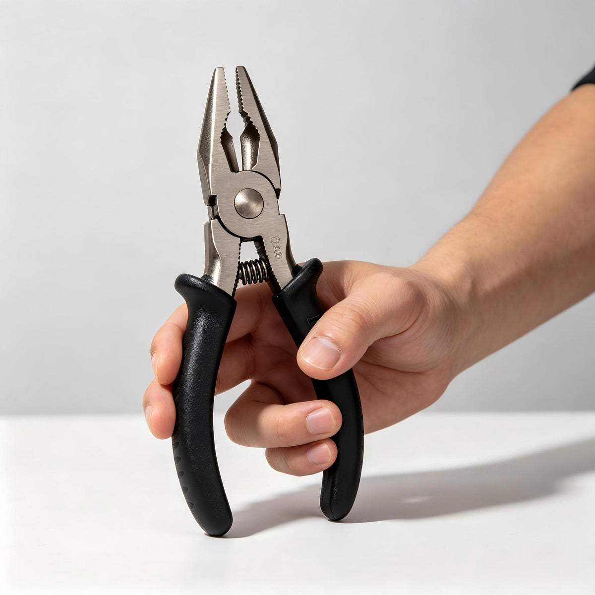 Luruei Nippers, High Carbon Steel Multi-Function Combination Pliers, Non-Slip Rubber Grip Hand Tool for Cutting, Gripping, Crimping, Home Repair & DIY Projects