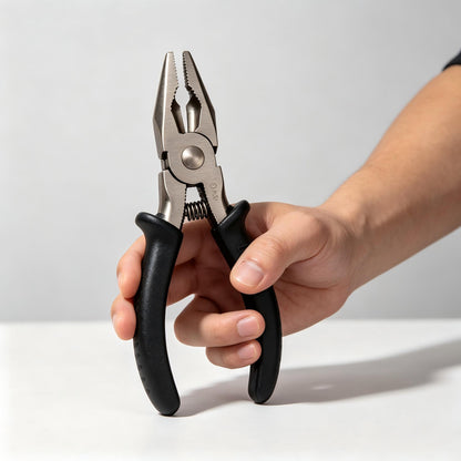Luruei Nippers, High Carbon Steel Multi-Function Combination Pliers, Non-Slip Rubber Grip Hand Tool for Cutting, Gripping, Crimping, Home Repair & DIY Projects
