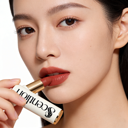 Scentlion Matte Velvet Lipstick, Long-Lasting Hydrating Lip Color, Creamy Non-Drying Formula for All-Day Wear, Luxury Lip Makeup for Women