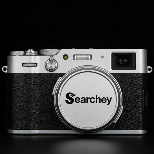 Searchey Premium Compact Digital Camera, 4K UHD Retro Style Point and Shoot Camera for Photography & Vlogging, Portable Travel Camera with Auto Focus, Built-in Flash, Ideal for Beginners & Enthusiasts