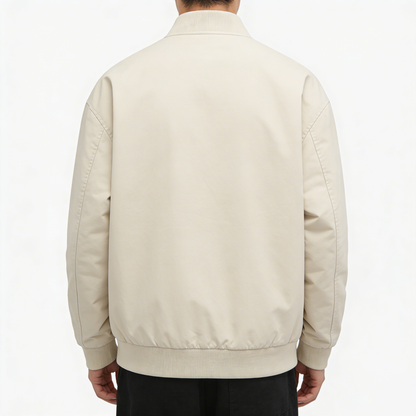 【Sirabbi Logo Print Bomber Anorak】—— Timeless Outerwear for Versatile Style
