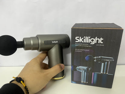 Skillight Deep Tissue Percussion Massage Gun with Adaptive Power Modulation - Portable Muscle Recovery Device for Athletes and Office Workers