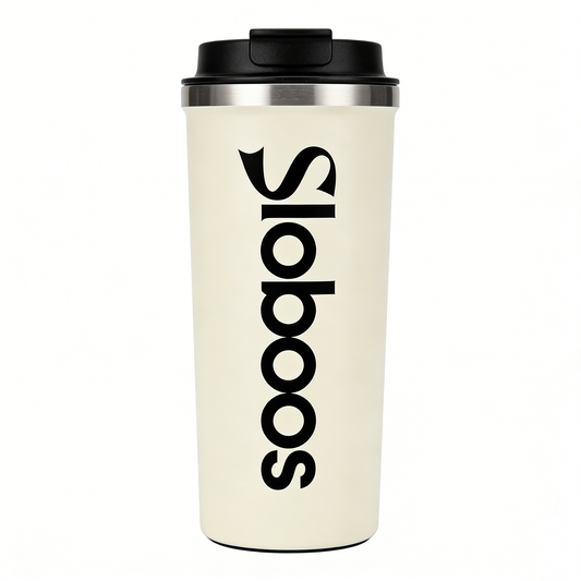 Sloboos Insulated Coffee Tumbler, Stainless Steel Vacuum Insulated Mug, Leak-Proof Travel Coffee Cup for Hot & Cold Drinks, Reusable Coffee Tumbler with Lid