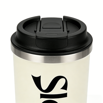 Sloboos Insulated Coffee Tumbler, Stainless Steel Vacuum Insulated Mug, Leak-Proof Travel Coffee Cup for Hot & Cold Drinks, Reusable Coffee Tumbler with Lid