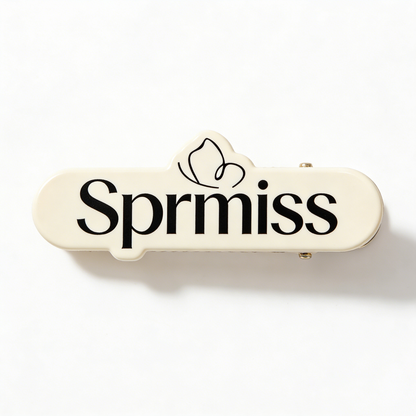 Sprmiss Cream Hair Barrettes for Women, No-Slip Alligator Hair Clips, Stylish Acetate Hair Accessories for Thick/Thin Hair, Cute Hair Pins for Daily Wear, Makeup, Hairstyling, Gift for Girls
