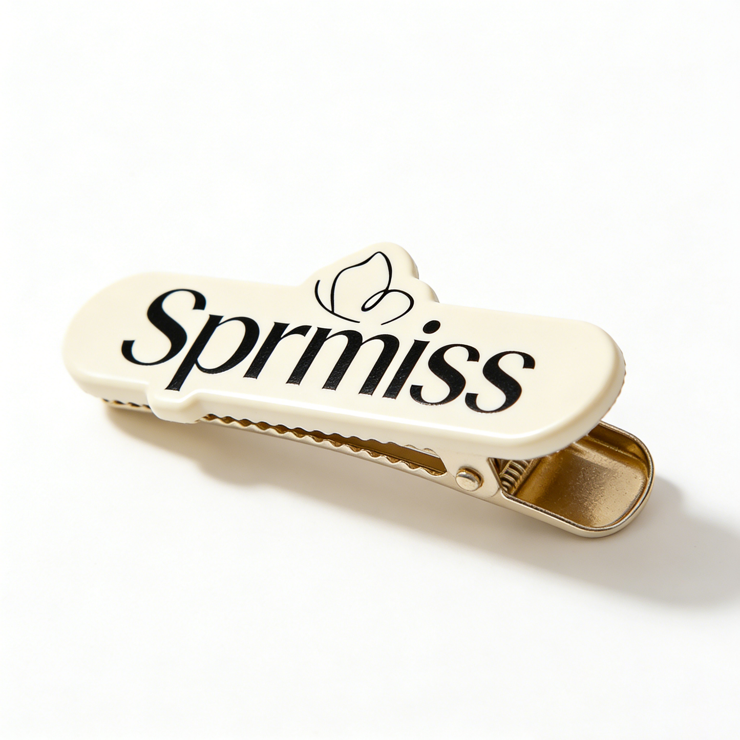 Sprmiss Cream Hair Barrettes for Women, No-Slip Alligator Hair Clips, Stylish Acetate Hair Accessories for Thick/Thin Hair, Cute Hair Pins for Daily Wear, Makeup, Hairstyling, Gift for Girls