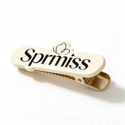 Sprmiss Cream Hair Barrettes for Women, No-Slip Alligator Hair Clips, Stylish Acetate Hair Accessories for Thick/Thin Hair, Cute Hair Pins for Daily Wear, Makeup, Hairstyling, Gift for Girls