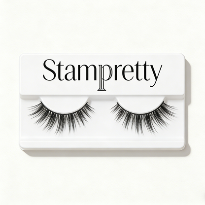 Stampretty Natural 3D Simulation False Lashes - Defined and Separate, Lightweight and Comfortable, Instantly Captivating Eyes.